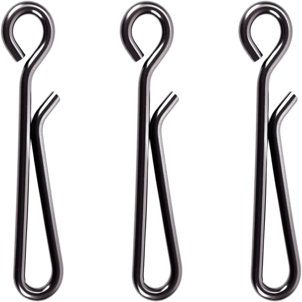 Tippet Line - 100Pcs Stainless Steel Fishing Snap Clips