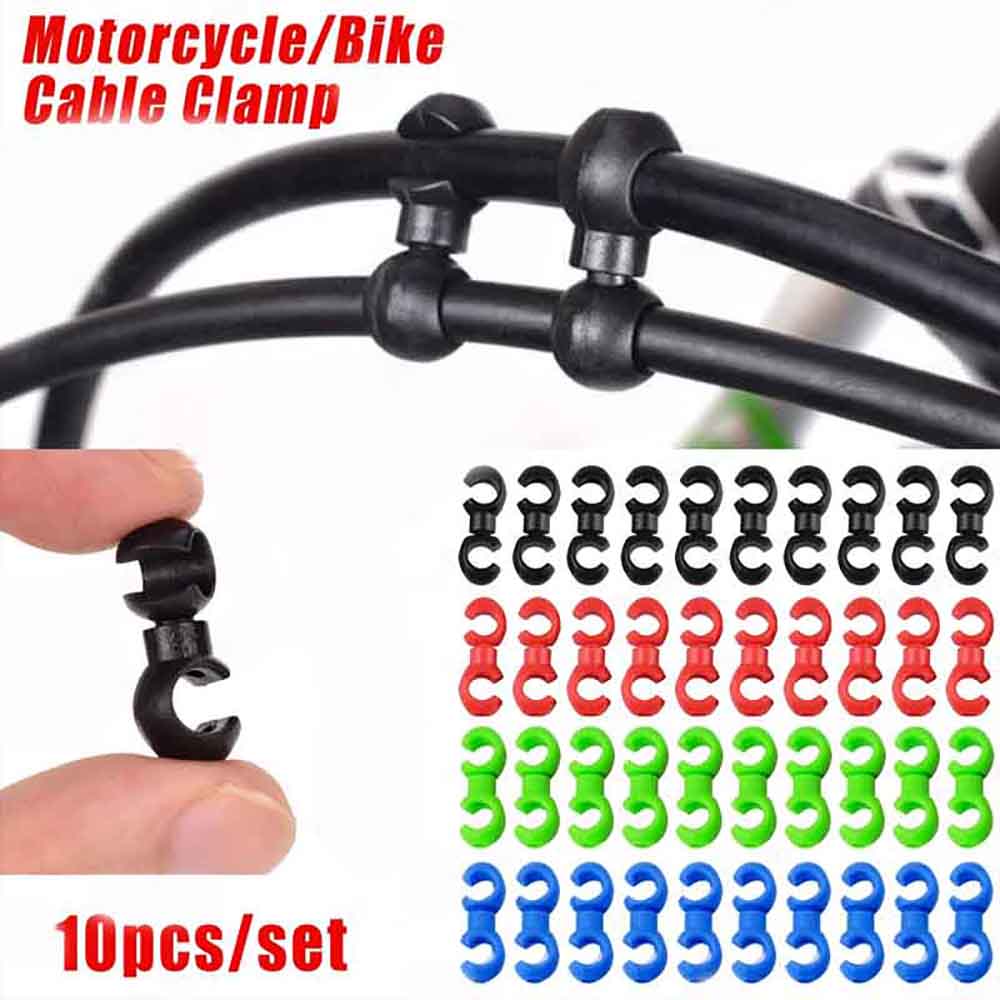 Tippet Line - 10pcs Rotatable MTB Brake Cable Clips