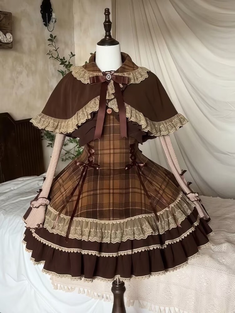 Fly Line - Lolita Dress Bow Streetwear Girl Set