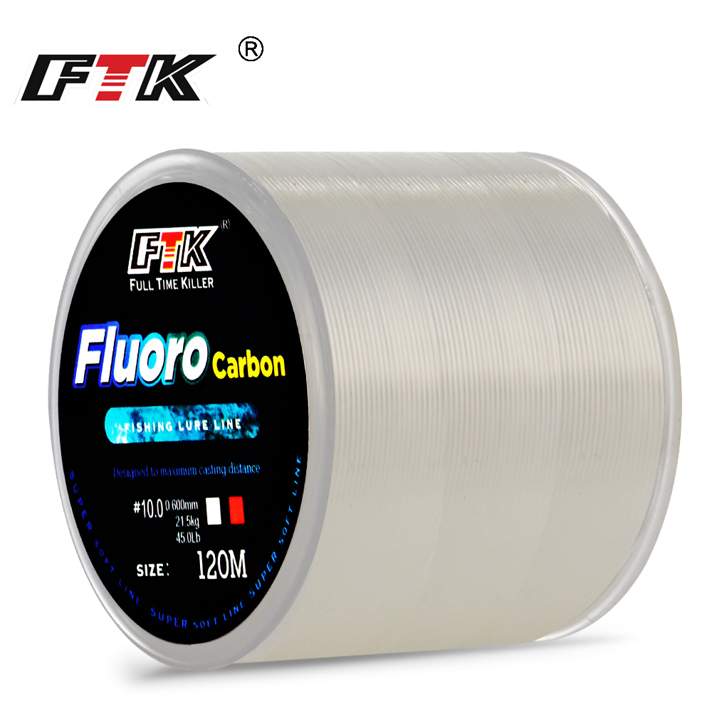 Fluorocarbon Line - FTK 120M Fishing Line Carbon Fiber