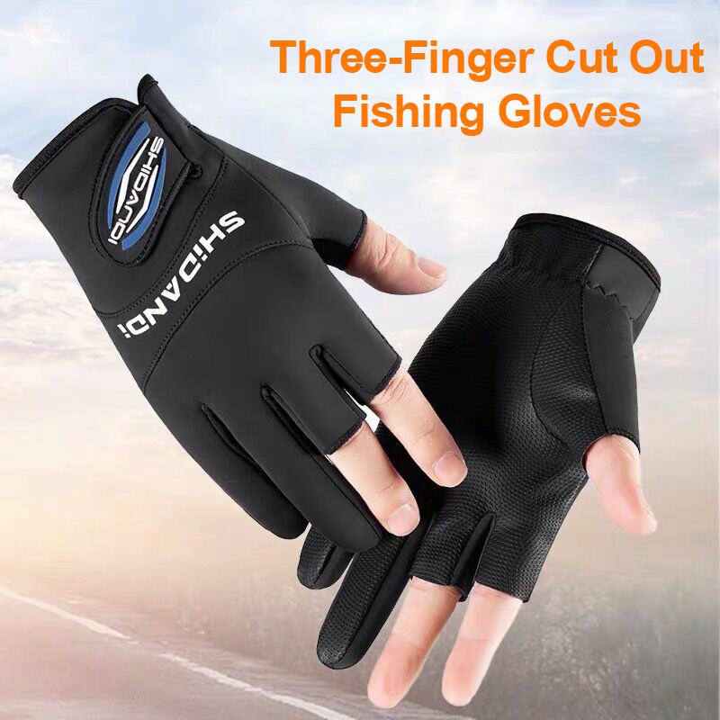 Fishing Gloves Men Three Finge - Saltwater Line review and price