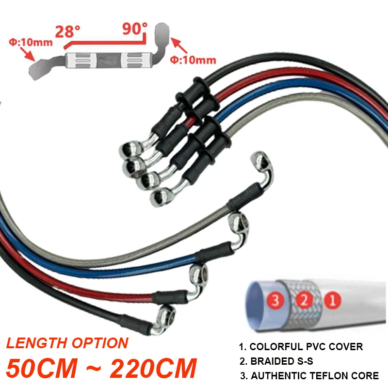 2X 10mm 28-90 Degree Motorcycl - Braided Line review and price