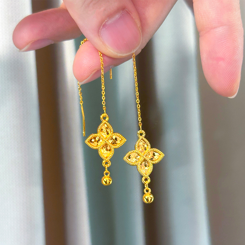 Fashion 18kt Gold Four Leaf Cl - Freshwater Line review and price