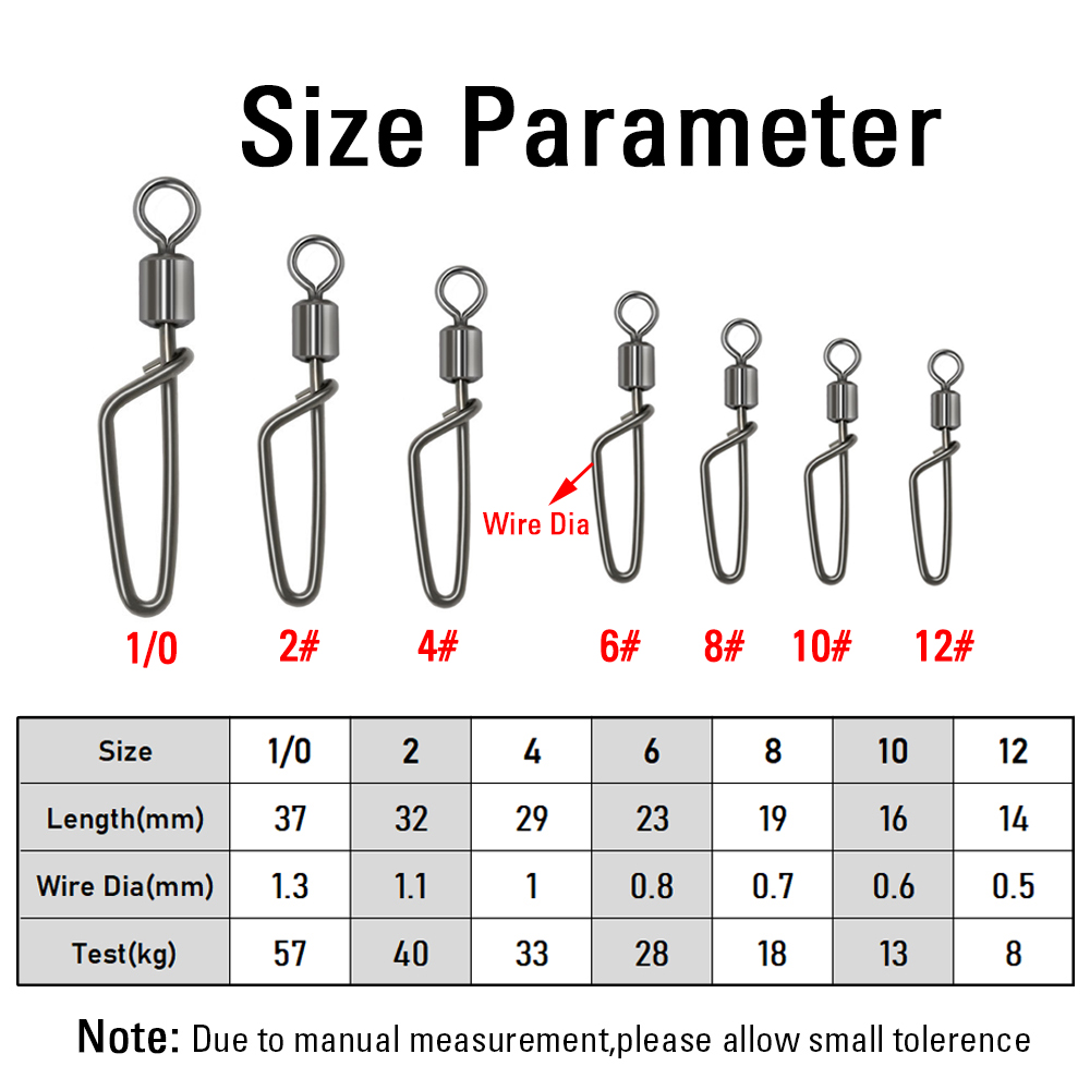 20PCS #12 -1/0 Rolling Swivel  - Monofilament Line review and price