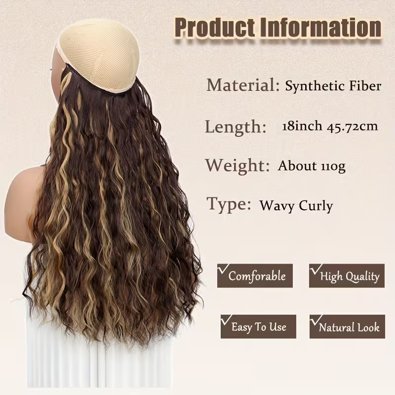 18Inch Synthetic Long Wavy Cul - Tippet Line review and price