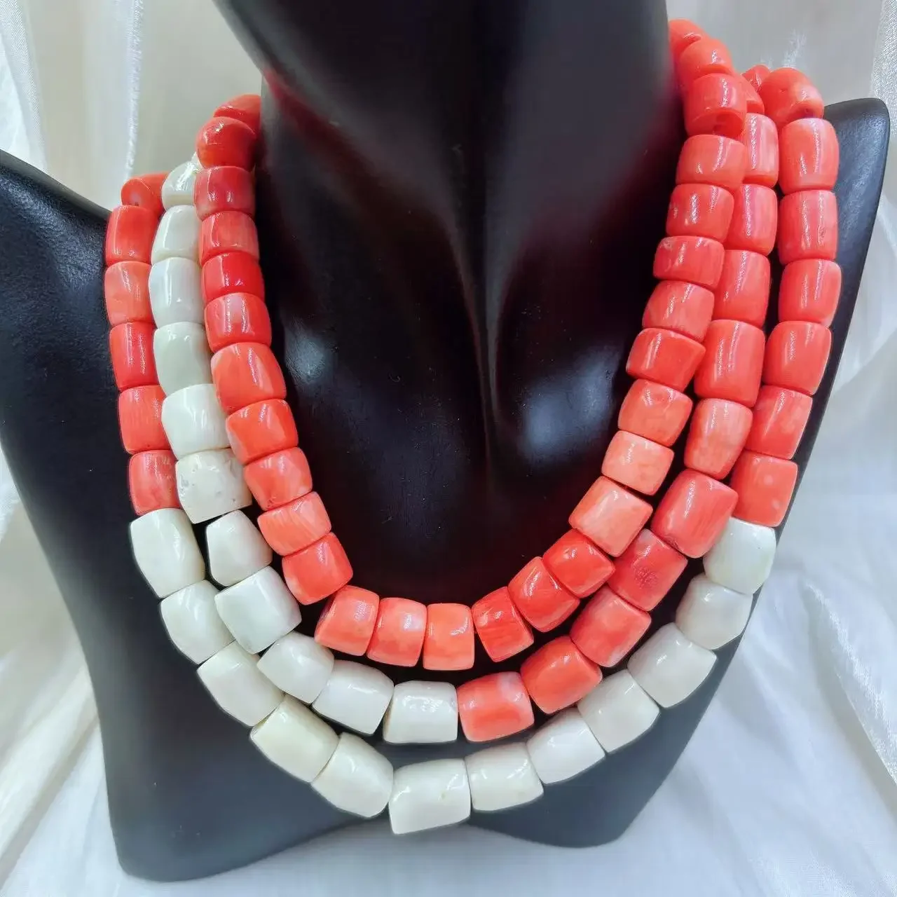 Orange Red Vintage Round Natur - Freshwater Line review and price